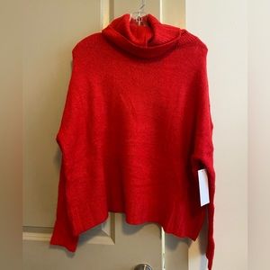 Fable Red Turtleneck Sweater